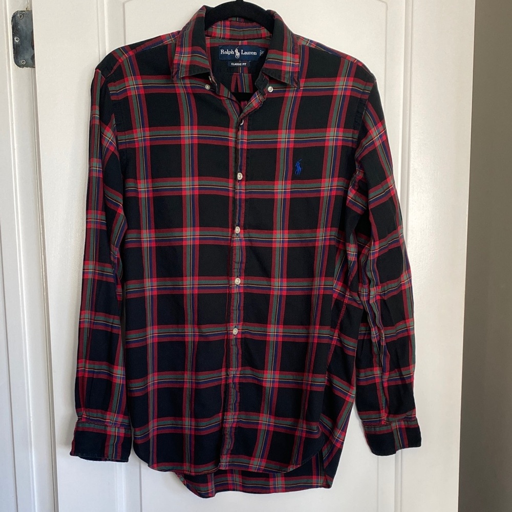 Polo Ralph Lauren Men's Classic Fit Button Down Collared Shirt Plaid Small